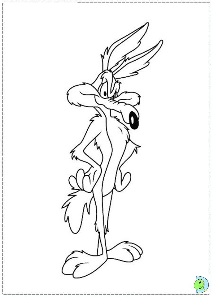 wile e coyote-kleurplaat-gratis-1