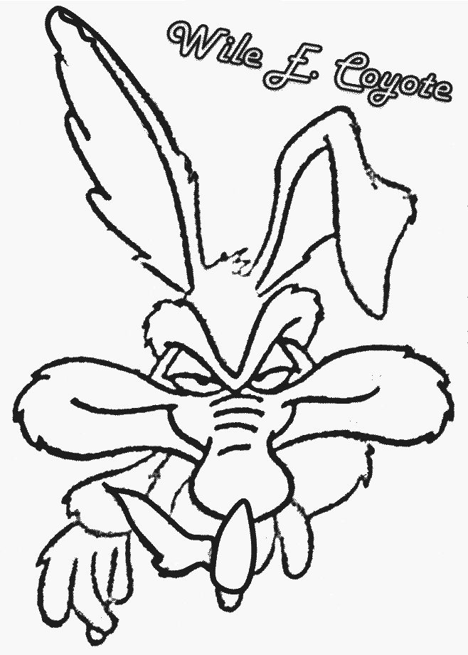 wile e coyote-kleurplaat-gratis-2