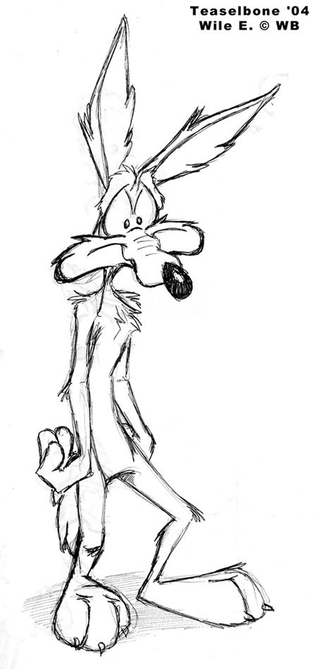 wile e coyote-kleurplaat-gratis-6